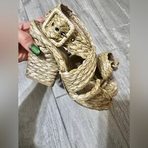 Stella McCartney Raffia Heels